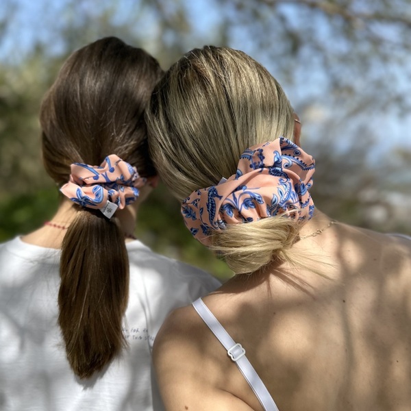 Nerida regular scrunchie - ύφασμα, για τα μαλλιά, λαστιχάκια μαλλιών - 4