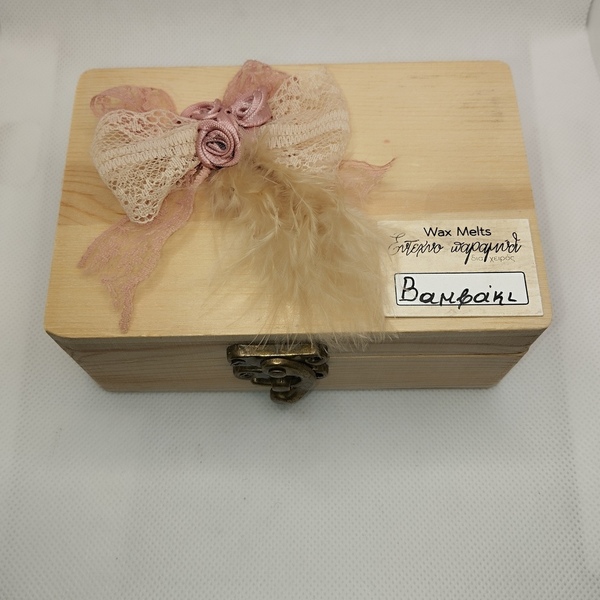 Wax melts σε ξύλινο σεντούκι - αρωματικά χώρου - 2
