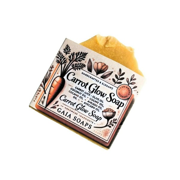 Carrot Glow Soap - προσώπου, σώματος - 2