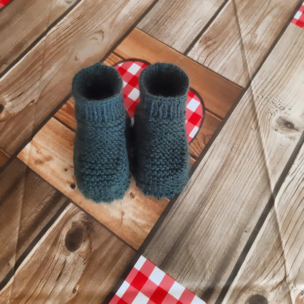 Πλεκτα βρεφικά πατουνακια. - αγόρι - 4