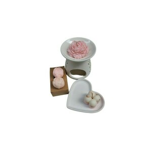 Σετ δώρου με μεγάλο καυστήρα και wax melts - αρωματικά χώρου, soy wax - 3