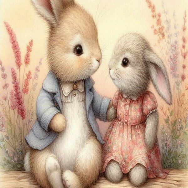 Αφίσα - Poster παιδική Μοuse and Rabit 3, 5 σχέδια. - αφίσες - 5