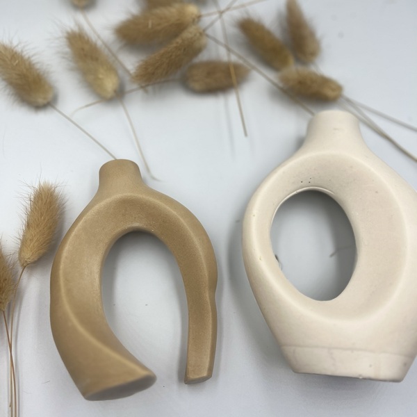 Nest Vases Set | 2 σε 1 - βάζα & μπολ, ρητίνη, minimal - 3