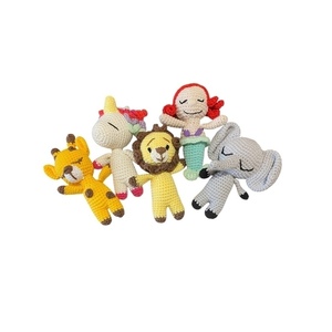 Χειροποίητη πλεκτή plushies μινιατούρα μπομπονιέρα μπρελόκ 15εκατοστά ελεφαντάκι - βαμβακερό νήμα, amigurumi, βάπτισης, σπιτιού - 5