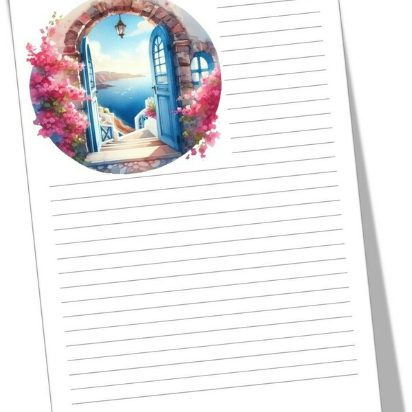 Κομψό, μοναδικό, ξεχωριστό, το σημειωματάριο που θα αγαπήσεις! Notepads Santorini 8, 3 σχέδια - τετράδια & σημειωματάρια - 5