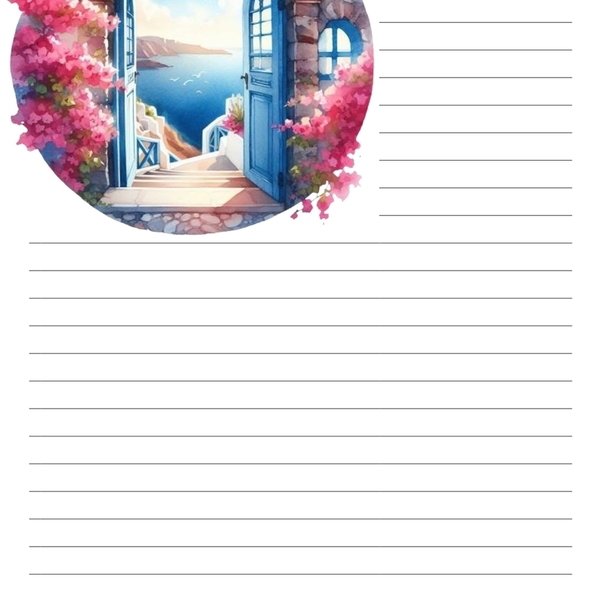 Κομψό, μοναδικό, ξεχωριστό, το σημειωματάριο που θα αγαπήσεις! Notepads Santorini 8, 3 σχέδια - τετράδια & σημειωματάρια - 4