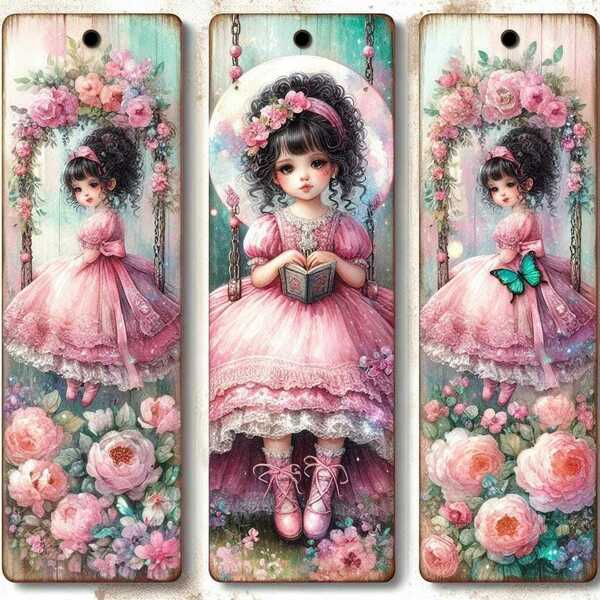 Σετ 3 τμχ. Κομψοί, ανθεκτικοί, μοναδικοί—οι σελιδοδείκτες που θα αγαπήσετε! Girl Bookmarks, 52 - σελιδοδείκτες