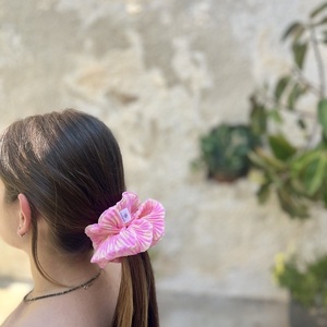 Peachy waves regular scrunchie - ύφασμα, για τα μαλλιά, λαστιχάκια μαλλιών - 3