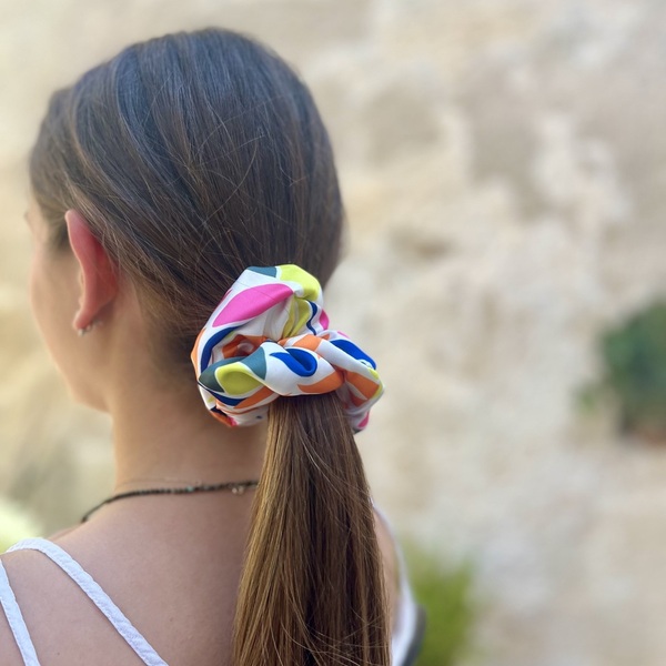 Zest regular scrunchie - ύφασμα, για τα μαλλιά, λαστιχάκια μαλλιών - 3