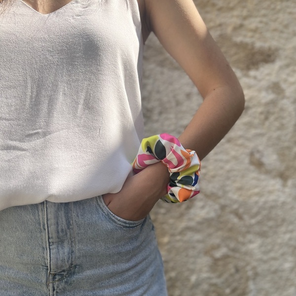 Zest regular scrunchie - ύφασμα, για τα μαλλιά, λαστιχάκια μαλλιών - 2