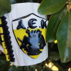 Κούπα με διακόσμηση ΑΕΚ - 2