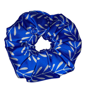 Scrunchie λαστιχάκι μαλλιών “Το νησί” normal size - ύφασμα, λαστιχάκια μαλλιών, μεγάλα scrunchies