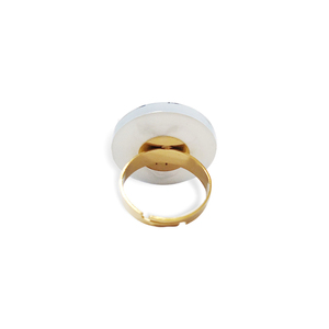 Δαχτυλίδι "Mock Me" με ατσάλινη βάση (Small) - εκτύπωση, plexi glass, αυξομειούμενα - 4
