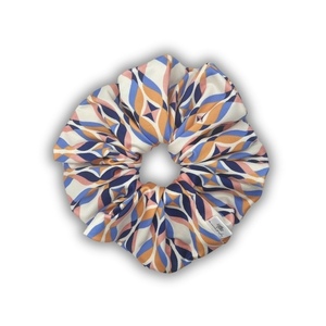 Kaleido XL scrunchie - ύφασμα, γεωμετρικά σχέδια, για τα μαλλιά, λαστιχάκια μαλλιών