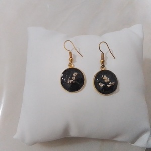 2 Sparkle Queen earrings - γυαλί, ρητίνη, μικρά, γάντζος - 2