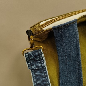 Handmade tote/backpack - ύφασμα, ώμου, πλάτης, μεγάλες, all day - 2