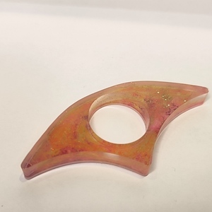 Sunset Glow Resin Book Page Holder – Πορτοκαλί-Κόκκινο Χειροποίητος σελιδοδείκτης - ρητίνη, σελιδοδείκτες
