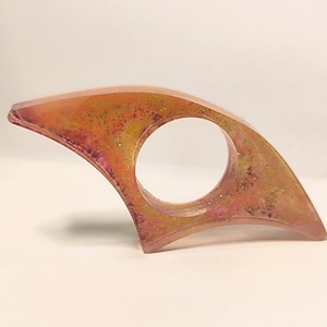 Sunset Glow Resin Book Page Holder – Πορτοκαλί-Κόκκινο Χειροποίητος σελιδοδείκτης - ρητίνη, σελιδοδείκτες - 2