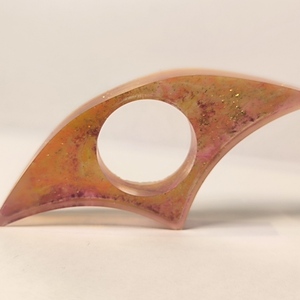 Sunset Glow Resin Book Page Holder – Πορτοκαλί-Κόκκινο Χειροποίητος σελιδοδείκτης - ρητίνη, σελιδοδείκτες - 3