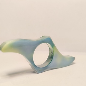 Ocean Breeze Resin Book Page Holder – Μπλε-Πράσινο Χειροποίητο - μπλε, ρητίνη, σελιδοδείκτες - 4