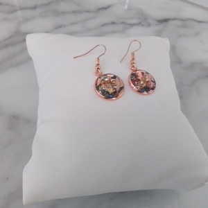 Sparkle Queen earrings - γυαλί, ρητίνη, μικρά, γάντζος - 5