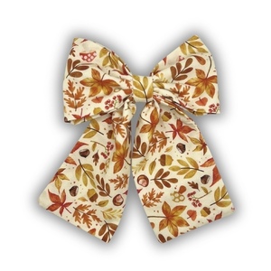 Maple bow - ύφασμα, φιόγκος, hair clips