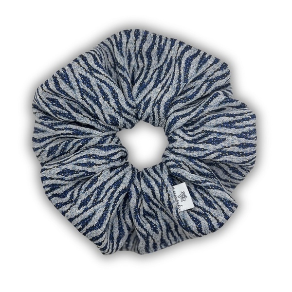 Zebra glow XL scrunchie - ύφασμα, λαστιχάκια μαλλιών, μεγάλα scrunchies