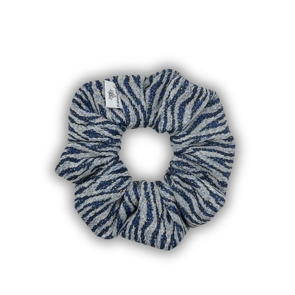 Zebra glow regular scrunchie - ύφασμα, για τα μαλλιά, λαστιχάκια μαλλιών