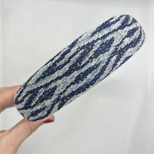 Glow zebra puffy hairband - ύφασμα, στέκες - 2