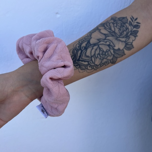 Soft braid regular scrunchie - ύφασμα, για τα μαλλιά, λαστιχάκια μαλλιών - 2