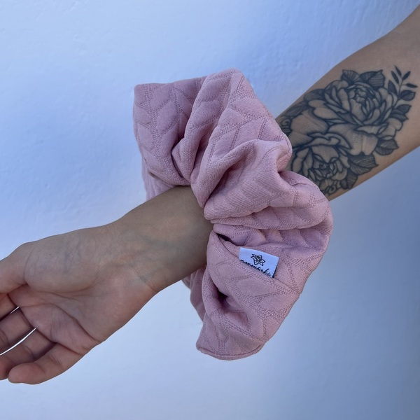 Soft braid XL scrunchie - ύφασμα, για τα μαλλιά, λαστιχάκια μαλλιών - 2