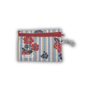 Rust stripes mini wallet - ύφασμα, ριγέ, πορτοφολάκι, πορτοφόλια κερμάτων
