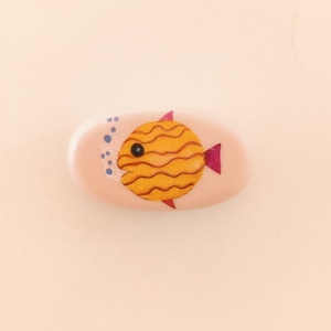 Σετ 3 χειροποίητα σαπουνάκια ροζ με ψαράκια decoupage - χεριού - 3