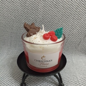 Rudolf candle Rudolf candle - γυαλί, νονά, αρωματικά κεριά, δασκάλα, διακοσμητικά