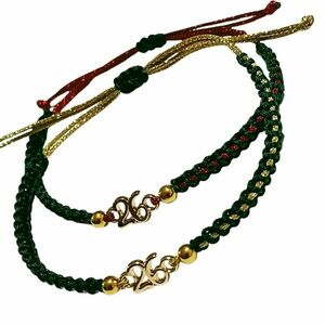 Σετ 6 βραχιόλια γούρια 26 "Glow Collection" - νήμα, χριστουγεννιάτικα δώρα, αυξομειούμενα, γούρια - 5