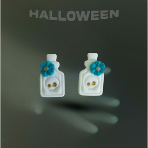 Calavera Potion “Τhe spirit of the night” - πηλός, μικρά, halloween, ατσάλι - 3