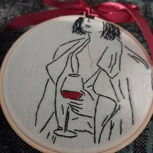 Κέντημα σε τελάρο "Wine" - τελάρα κεντήματος - 2
