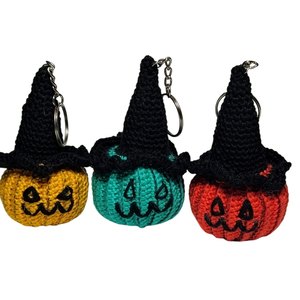 Halloween Μπρελόκ Κολοκύθα - halloween, κολοκύθα, πλεκτά μπρελόκ