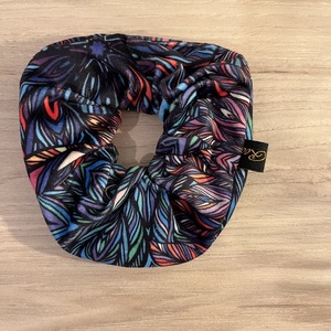 Scrunchie full of color - ύφασμα, λαστιχάκια μαλλιών
