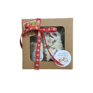 Wax melts box (christmas edition)- 120 γραμμάρια - αρωματικά κεριά, χριστουγεννιάτικα δώρα, κεριά & κηροπήγια