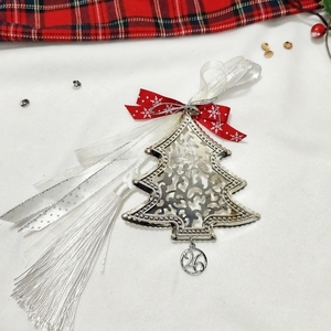 Γούρι 2026 μεταλλικό έλατο με φούντα Γούρι 2026 μεταλλικό έλατο με φούντα - μέταλλο, χειροποίητα, γούρια, δέντρο - 3