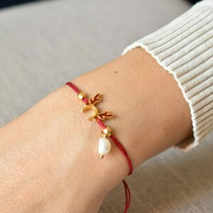 Χειροποίητο βραχιόλι γούρι 2026 αυτιά ταράνδου επίχρυσο Χειροποίητο βραχιόλι γούρι 2026 αυτιά ταράνδου επίχρυσο - μέταλλο, κοσμήματα - 3