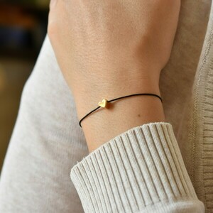 Χειροποίητο βραχιόλι καρδιά επίχρυσο Χειροποίητο βραχιόλι καρδιά επίχρυσο - μέταλλο, κοσμήματα - 3