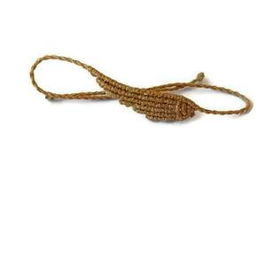 Μακραμέ βραχιόλι φτερό αυξομειούμενο. - νήμα, φτερό, μαμά και κόρη, χεριού, αυξομειούμενα