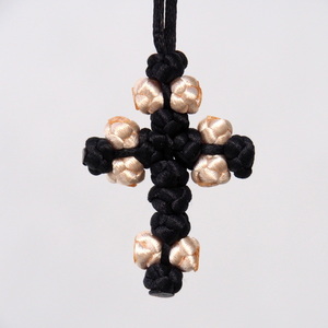 Σταυρός με κόμπους - δίχρωμος - κορδόνια, σταυροί - 4