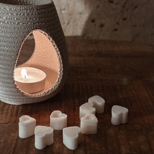 Timeless Collection | ΣΕΤ Wax Melt 70g με Καυστήρα Μπεζ - αρωματικά κεριά