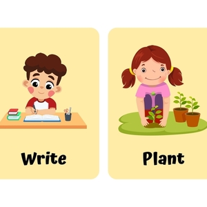 Action Verbs Flashcards – Εκτυπώσιμες Κάρτες Ρημάτων Δράσης για Παιδιά (PDF) - κάρτες - 2