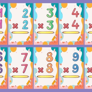 Multiplication Flashcards – Εκτυπώσιμες Κάρτες Προπαίδειας για Παιδιά (PDF) - κάρτες