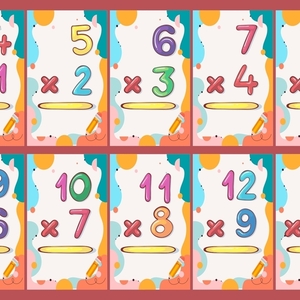 Multiplication Flashcards – Εκτυπώσιμες Κάρτες Προπαίδειας για Παιδιά (PDF) - κάρτες - 4