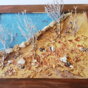 Φθινόπωρο - ακρυλικό, πίνακες με τοπίο - 2